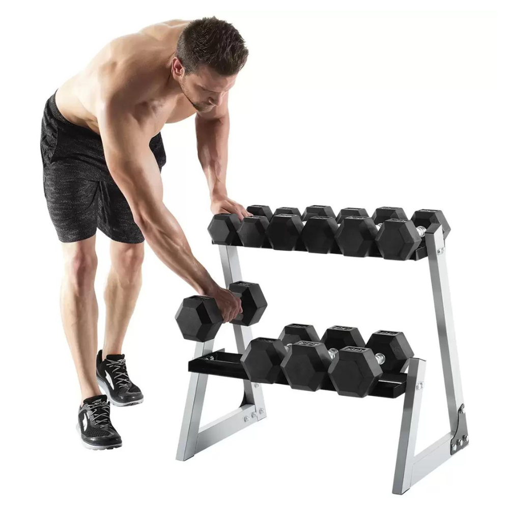 Proform Weider Rubber Hex 80kg Dumbbell Kit