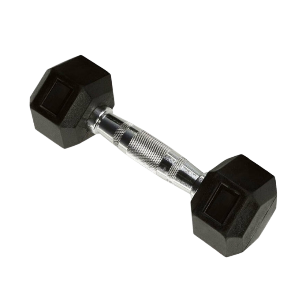 Hex Rubber Coated Dumbbell