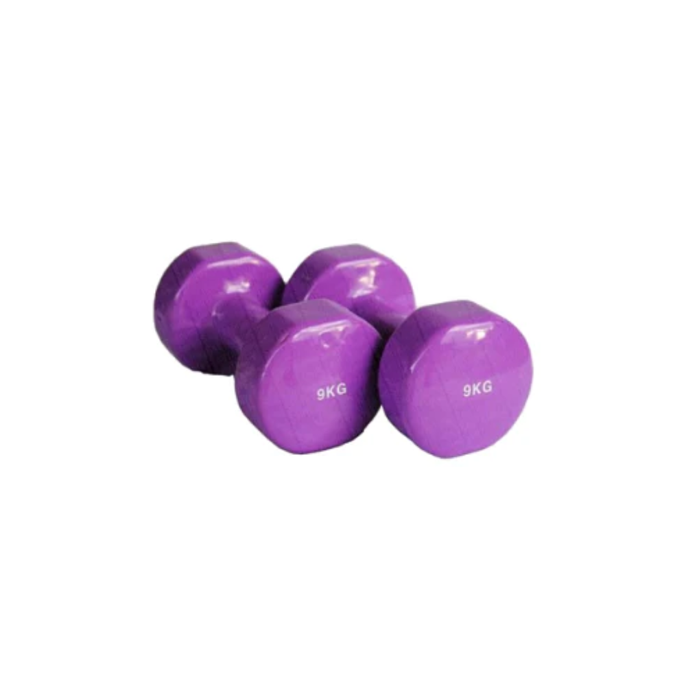 HCE Vinyl Coated Dumbbell 9kg