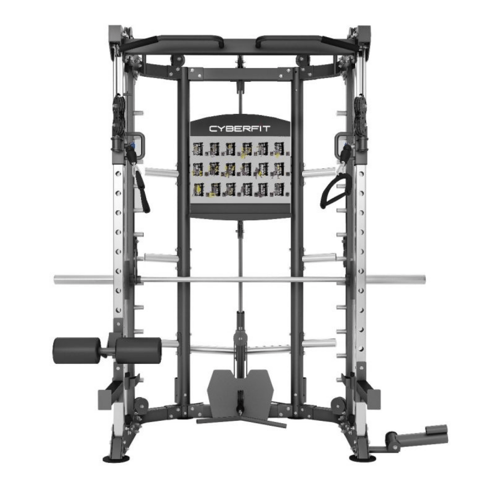 CyberFit C80 Multi Functional Smith Machine Half Rack