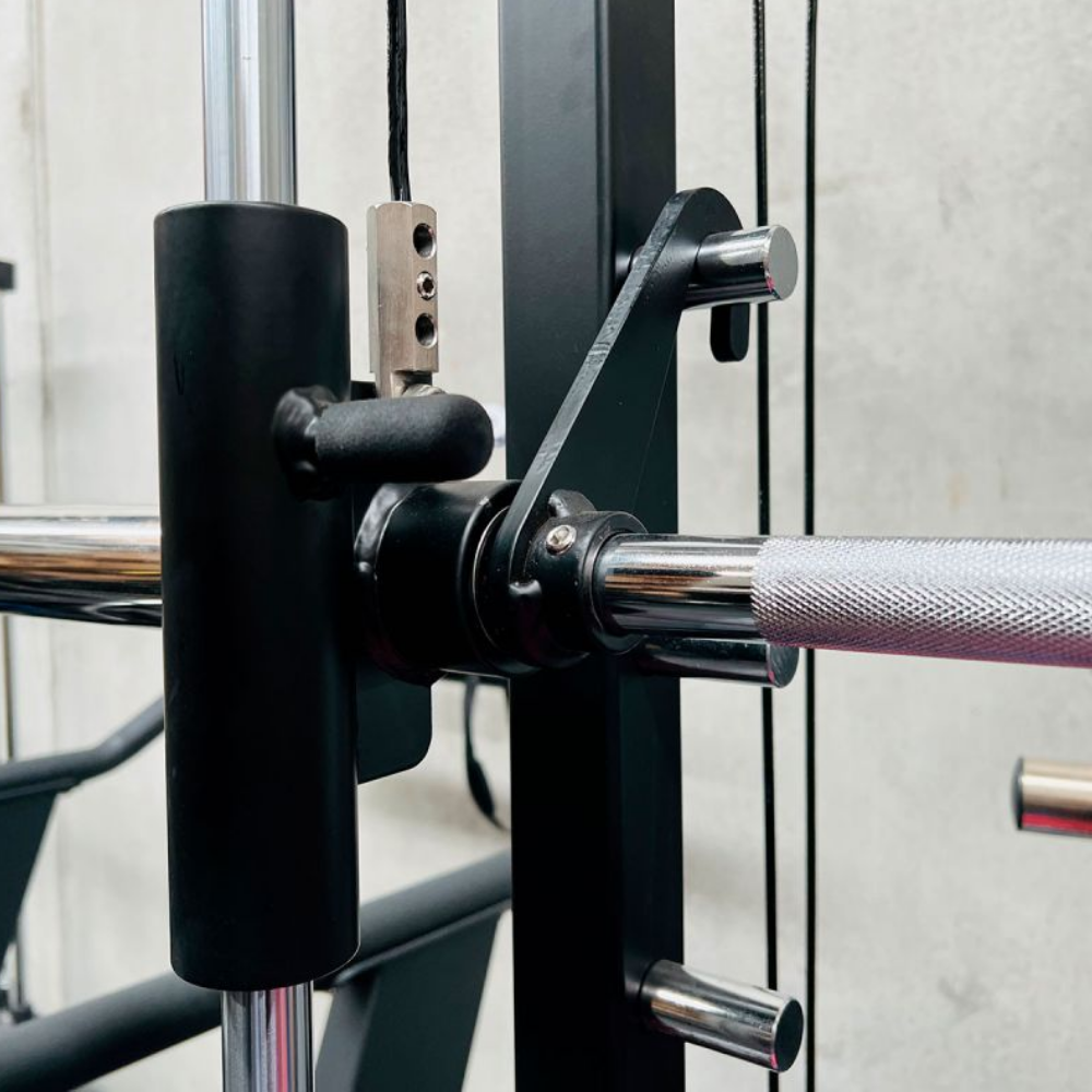 CyberFit C80 Multi Functional Smith Machine Half Rack